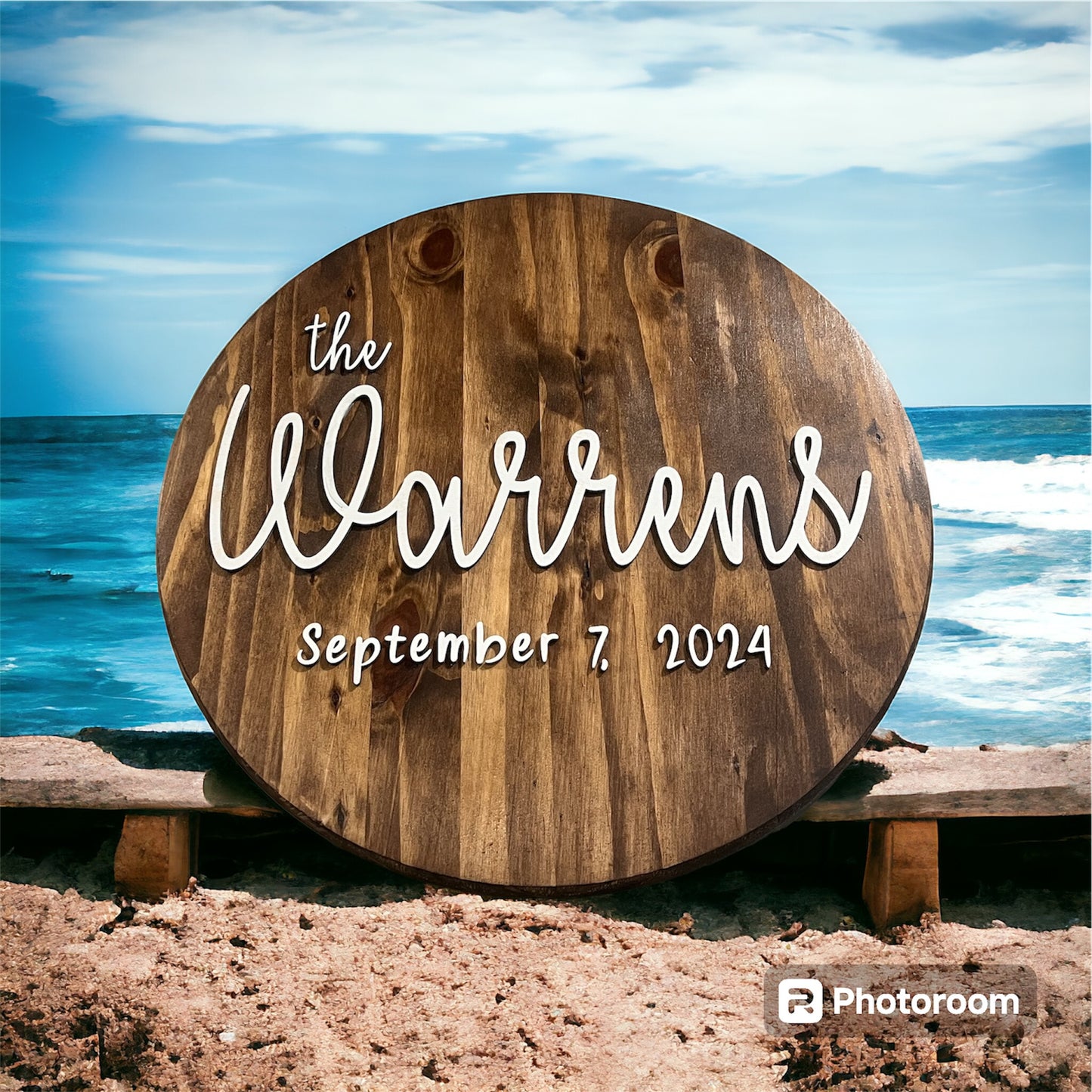 18” Round Name Sign